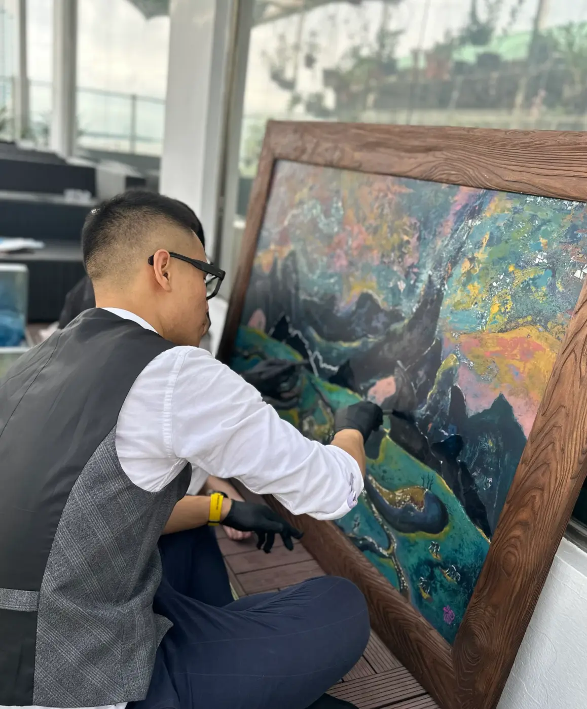 Sự kiện Chủ tịch hội nhà văn Nguyễn Quang Thiều và hoạ sĩ Thành Chương đến thăm!