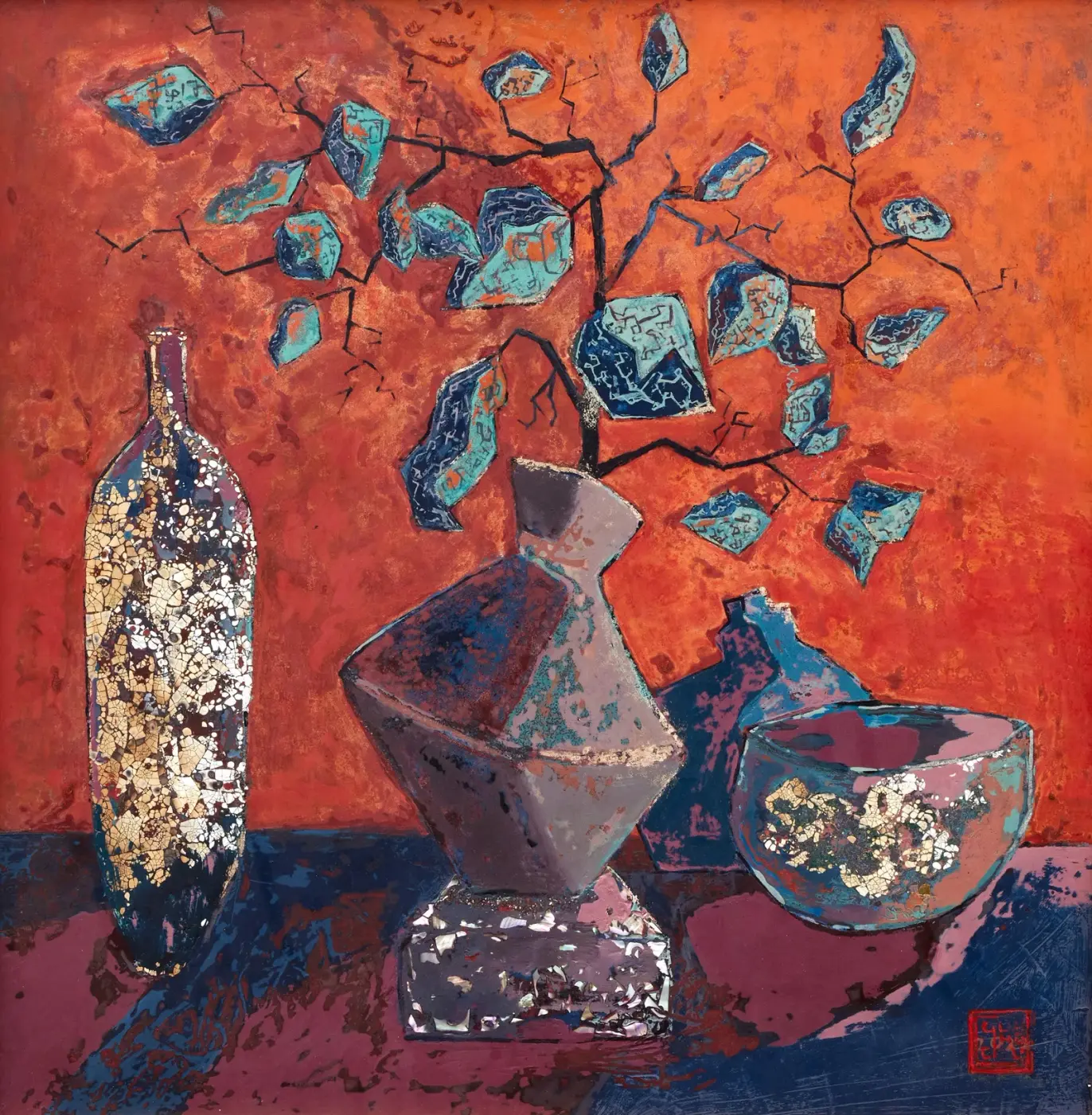 HOA CHUÔNG TRONG BÌNH GỐM